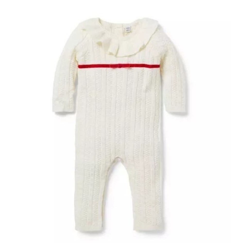 Janie and Jack Baby Cable Knit Bodysuit Size 12 to 18 Months